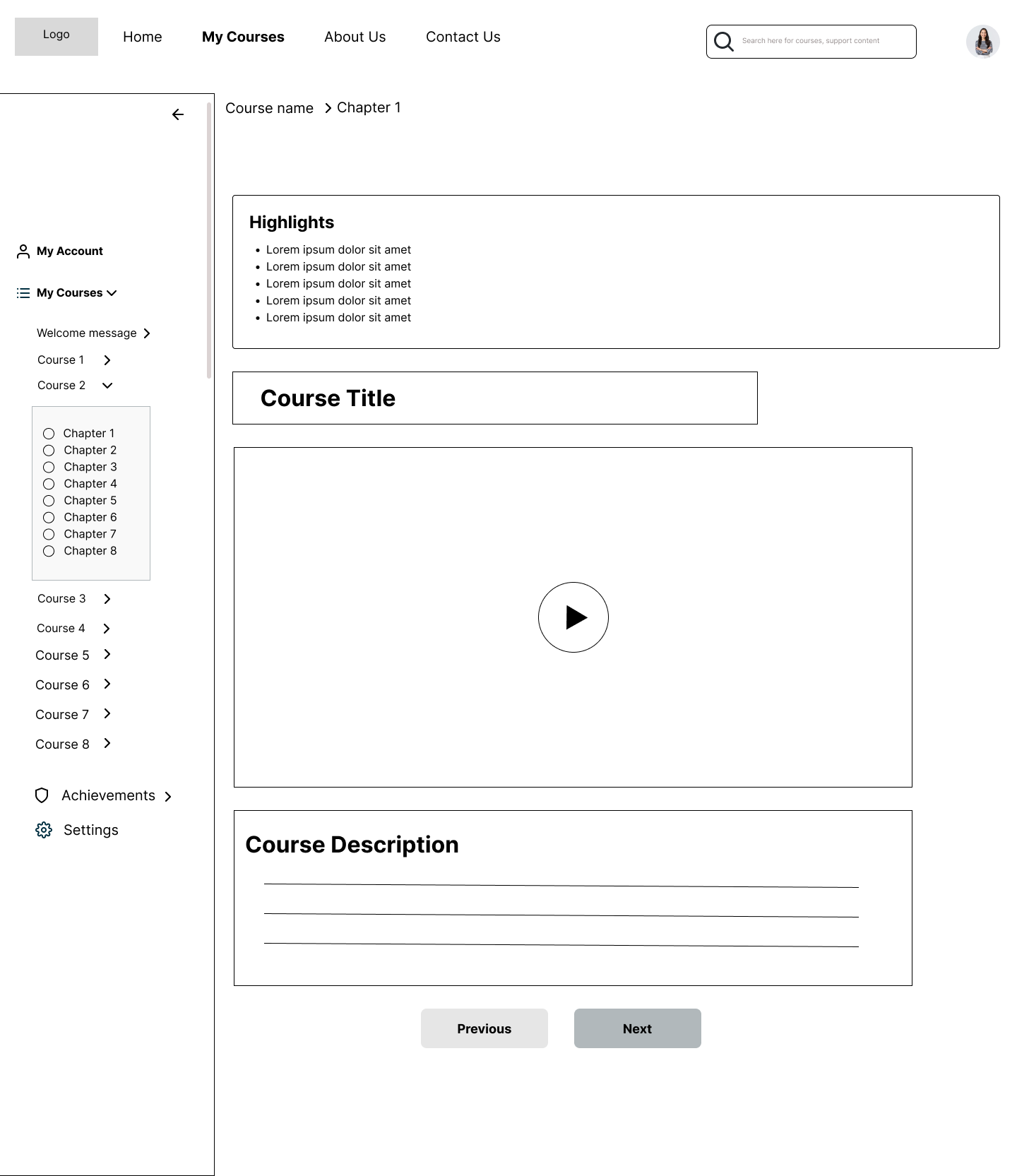 Volunteer Experience - Dashboard